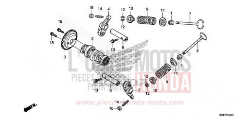 ARBRE A CAMES/SOUPAPE SH125ADD de 2013